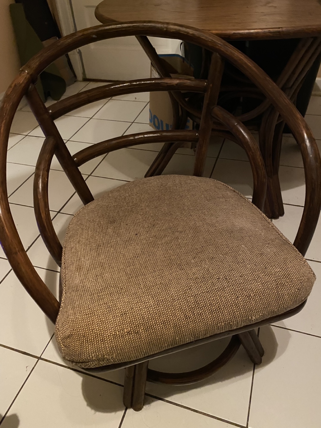 Rattan Dining Table and Chairs - photo 2