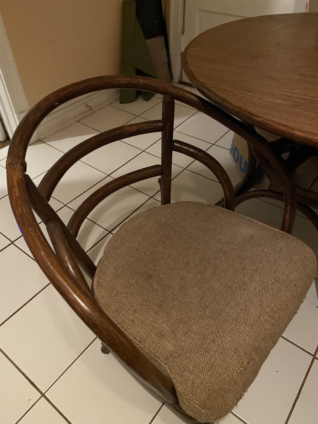 Rattan Dining Table and Chairs - photo 3