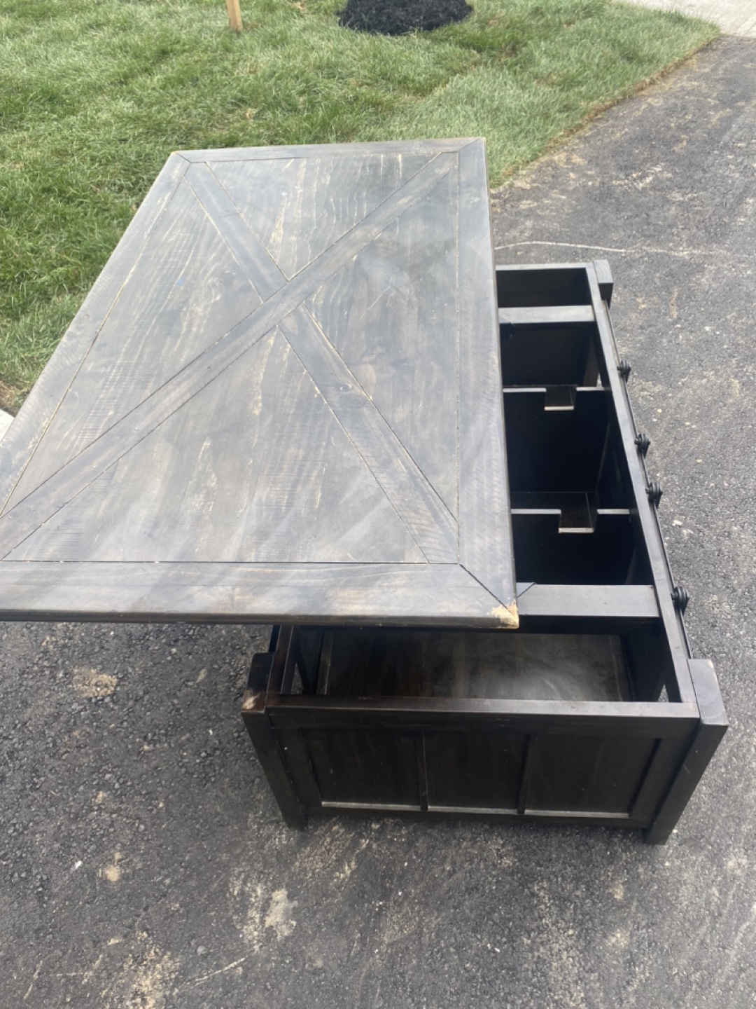 Lift Top Coffee Table with Storage - photo 3