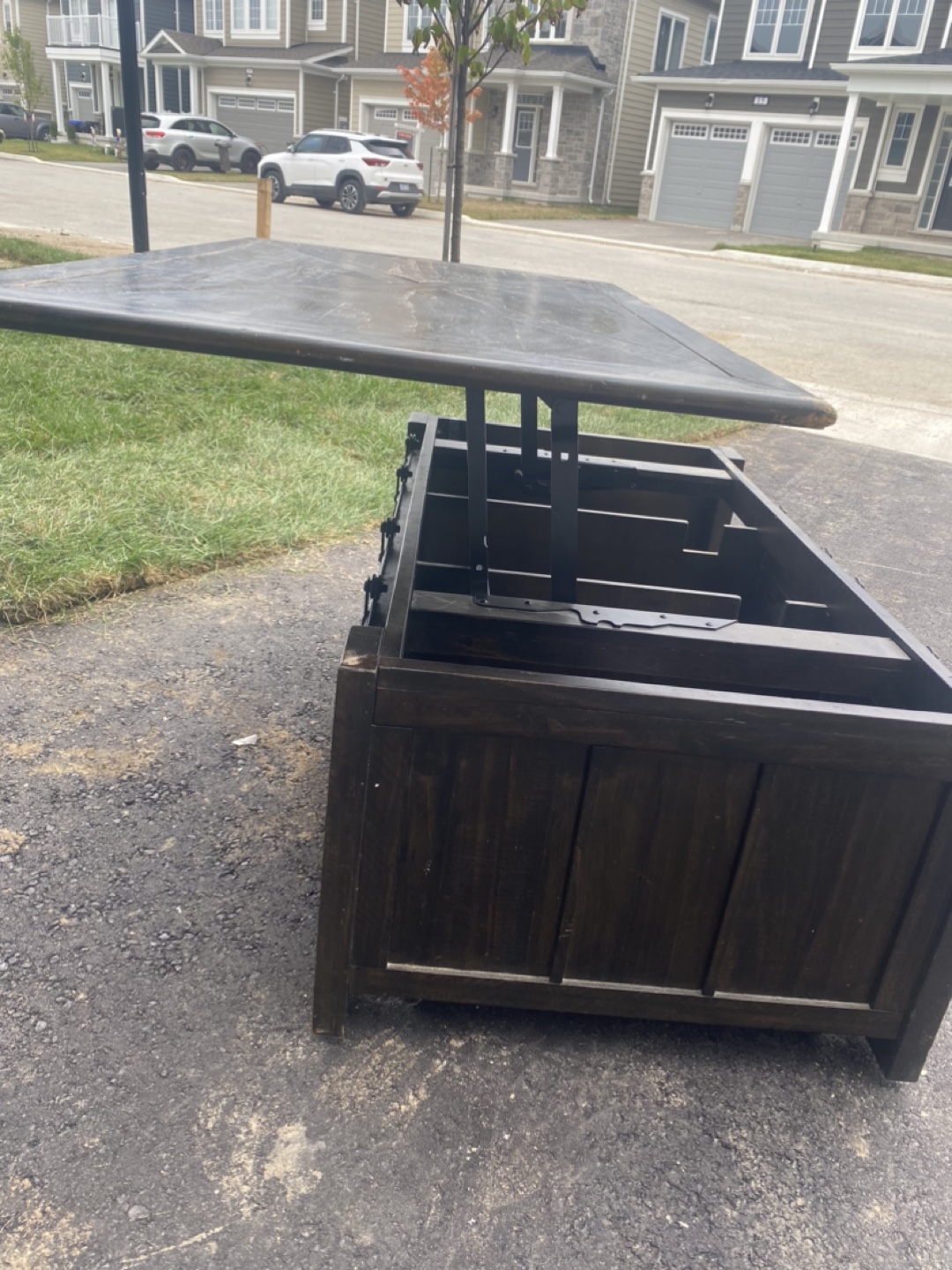 Lift Top Coffee Table with Storage - photo 2