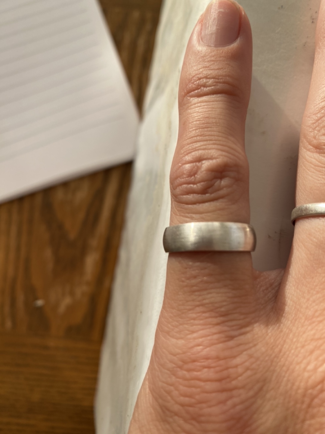 Silver Band Ring - photo 2