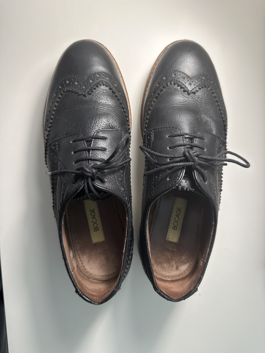 Black Brogue Oxfords