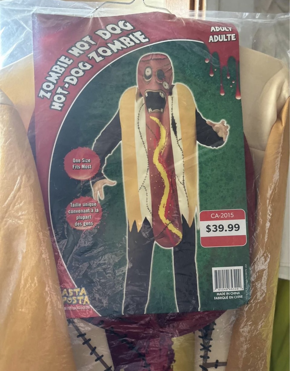 Zombie Hot Dog Costume
