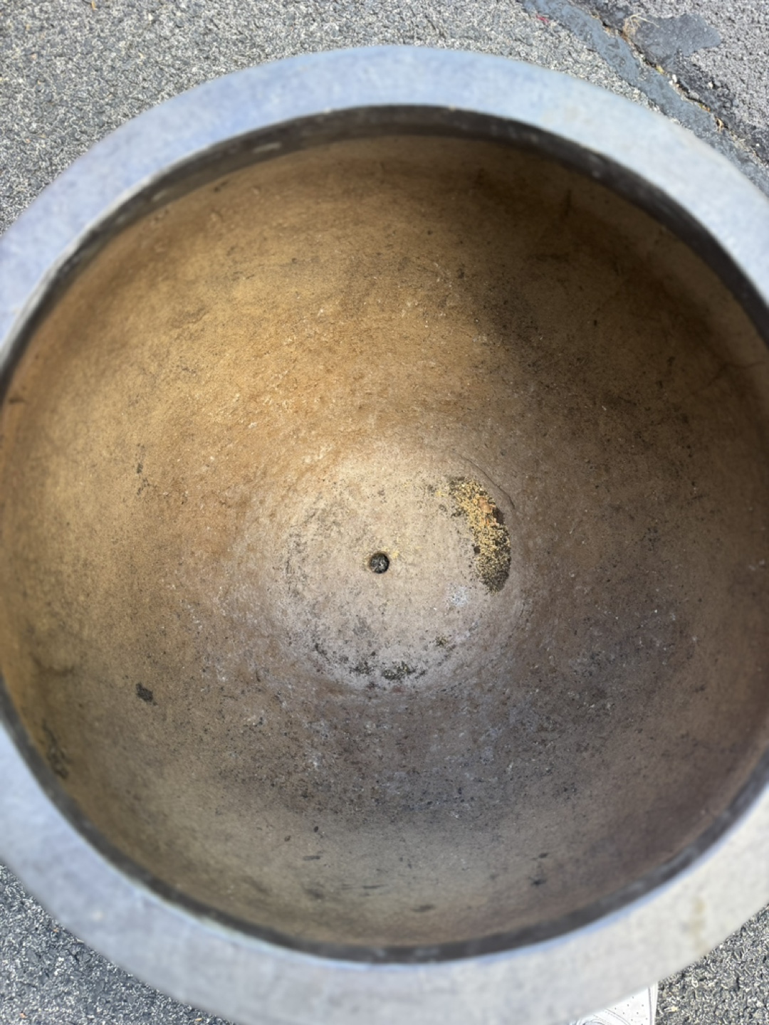 Large Blue Ceramic Planter Pot - photo 4