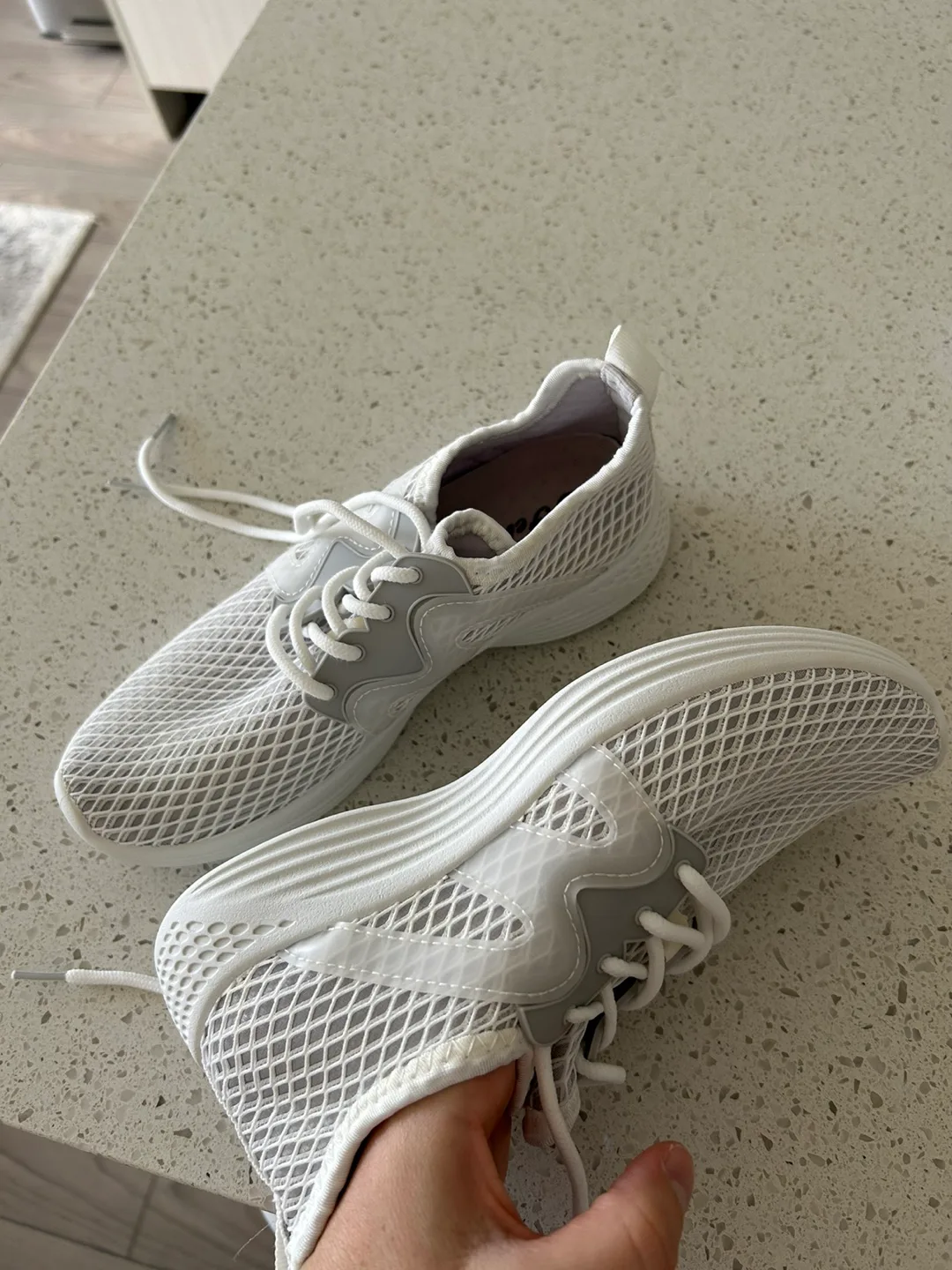 White Mesh Sneakers thumbnail