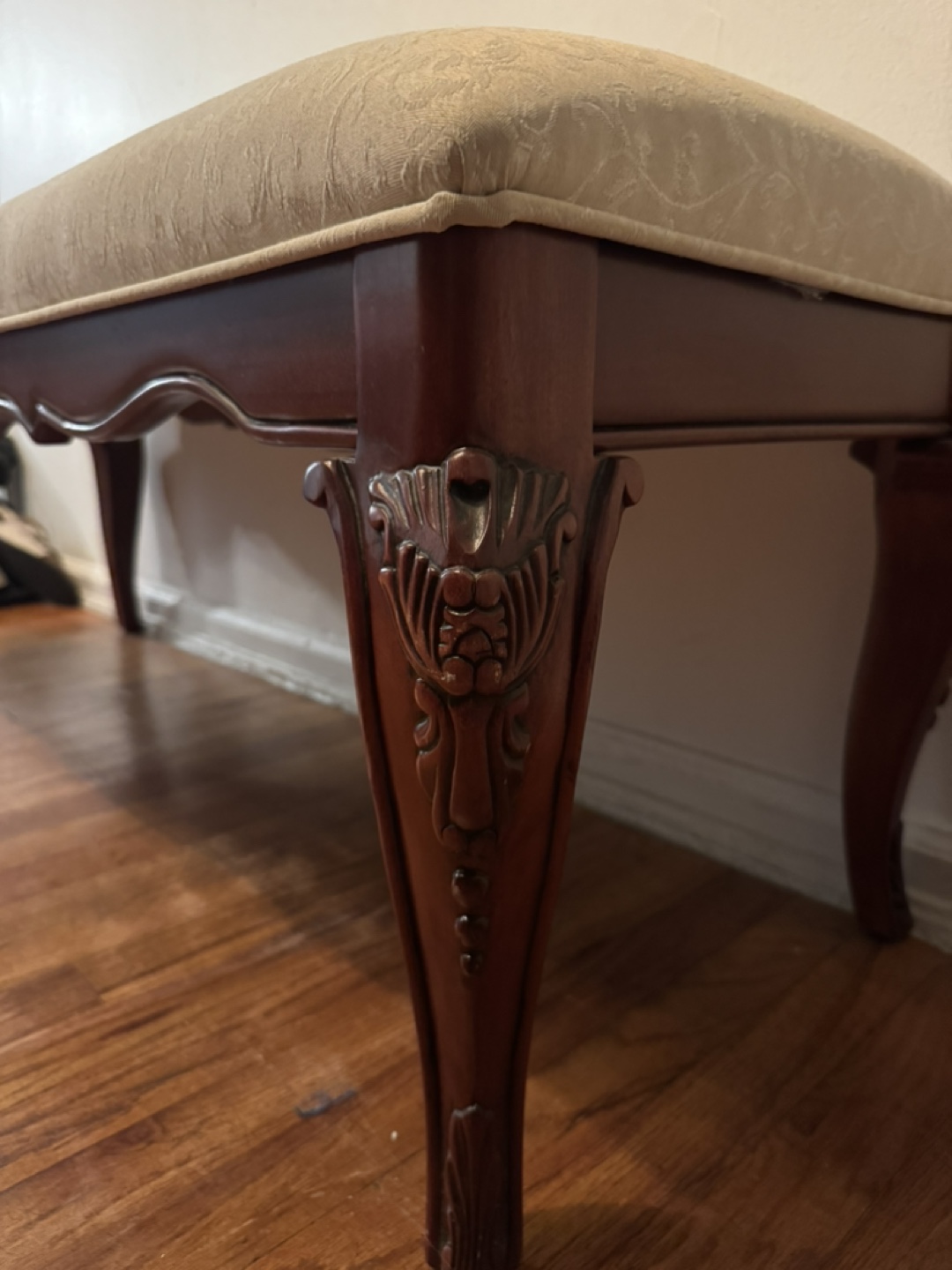 Ornate Wooden Bench - photo 3