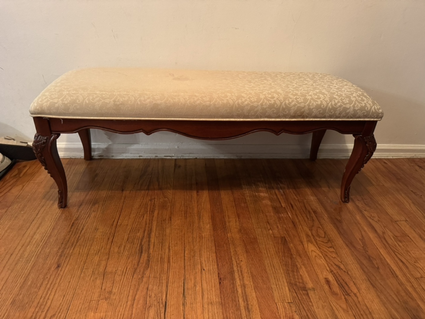 Ornate Wooden Bench - photo 2