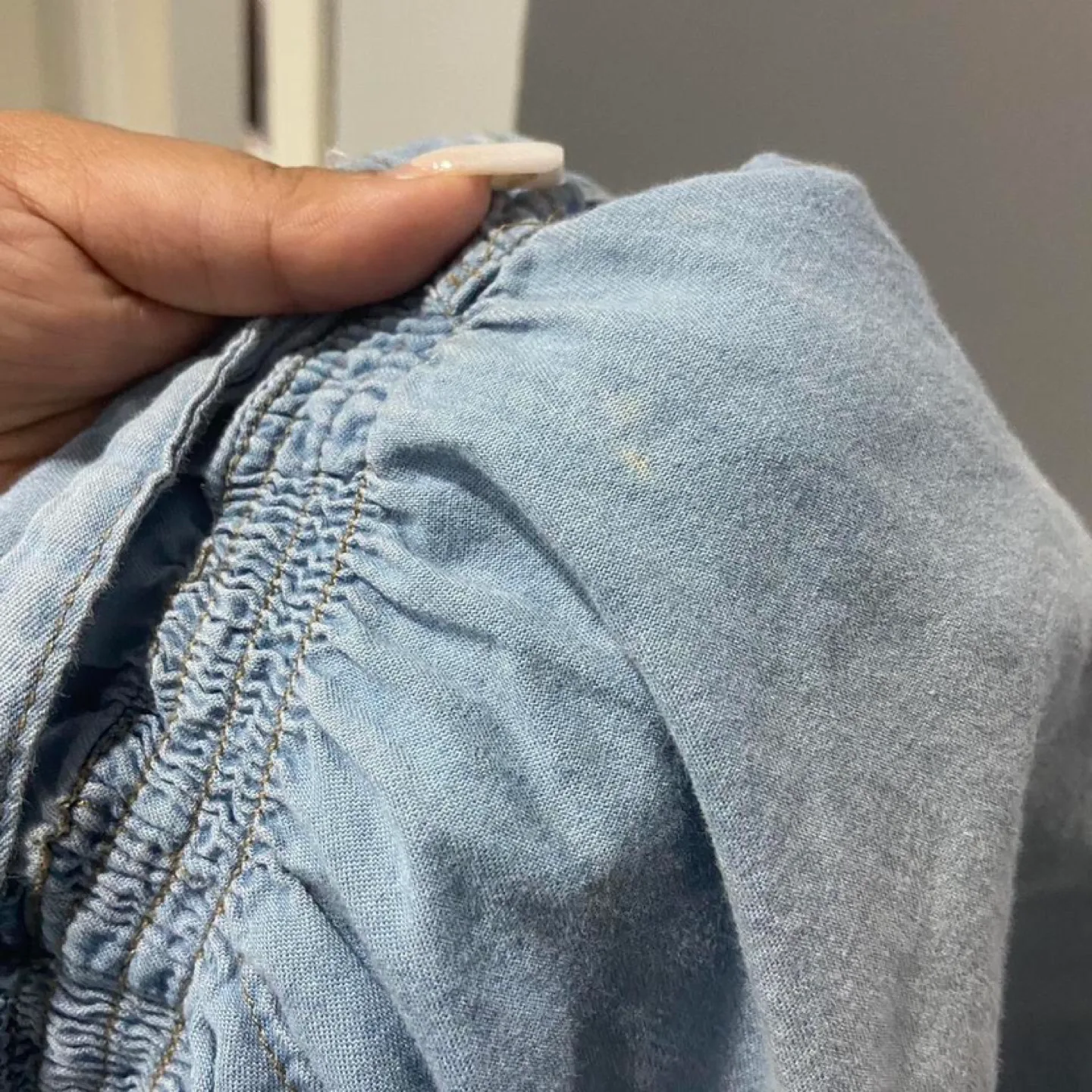 Chambray Jumpsuit Romper image indicator(4)