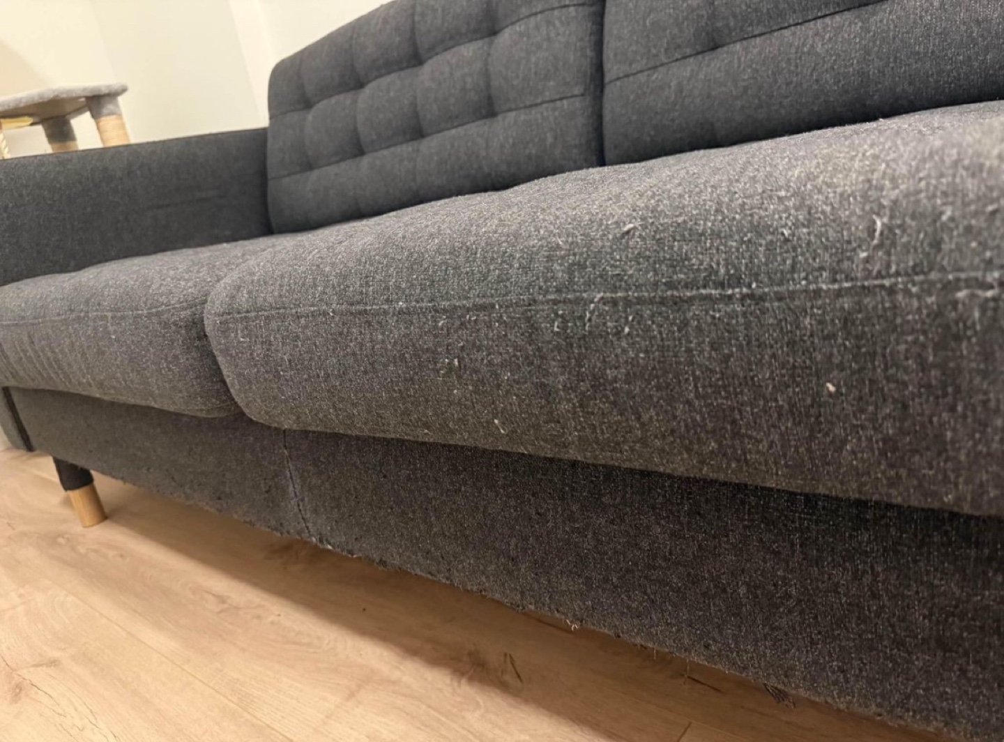 Grey/Charcoal Sofa Couch - photo 4