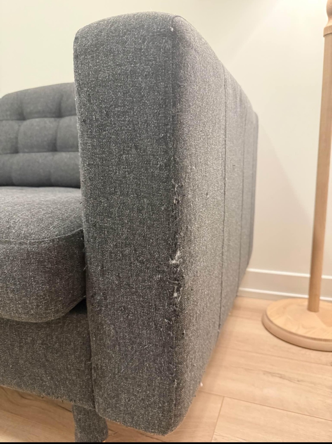Grey/Charcoal Sofa Couch - photo 5
