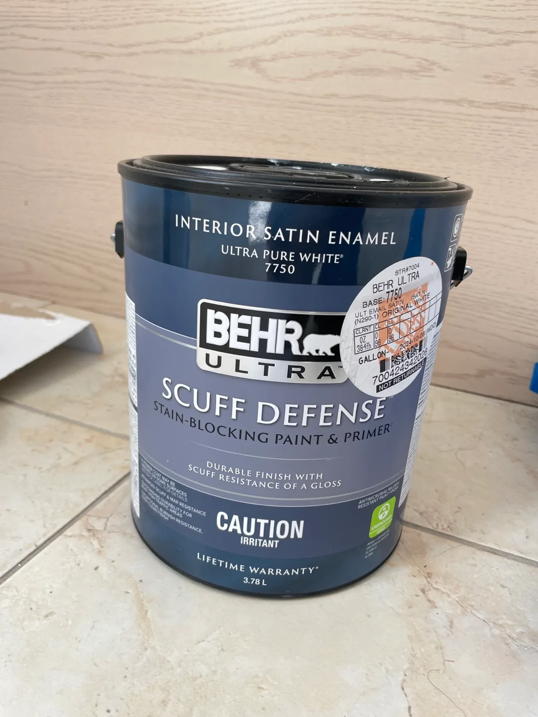 1 gallon of unopened white Behr paint thumbnail