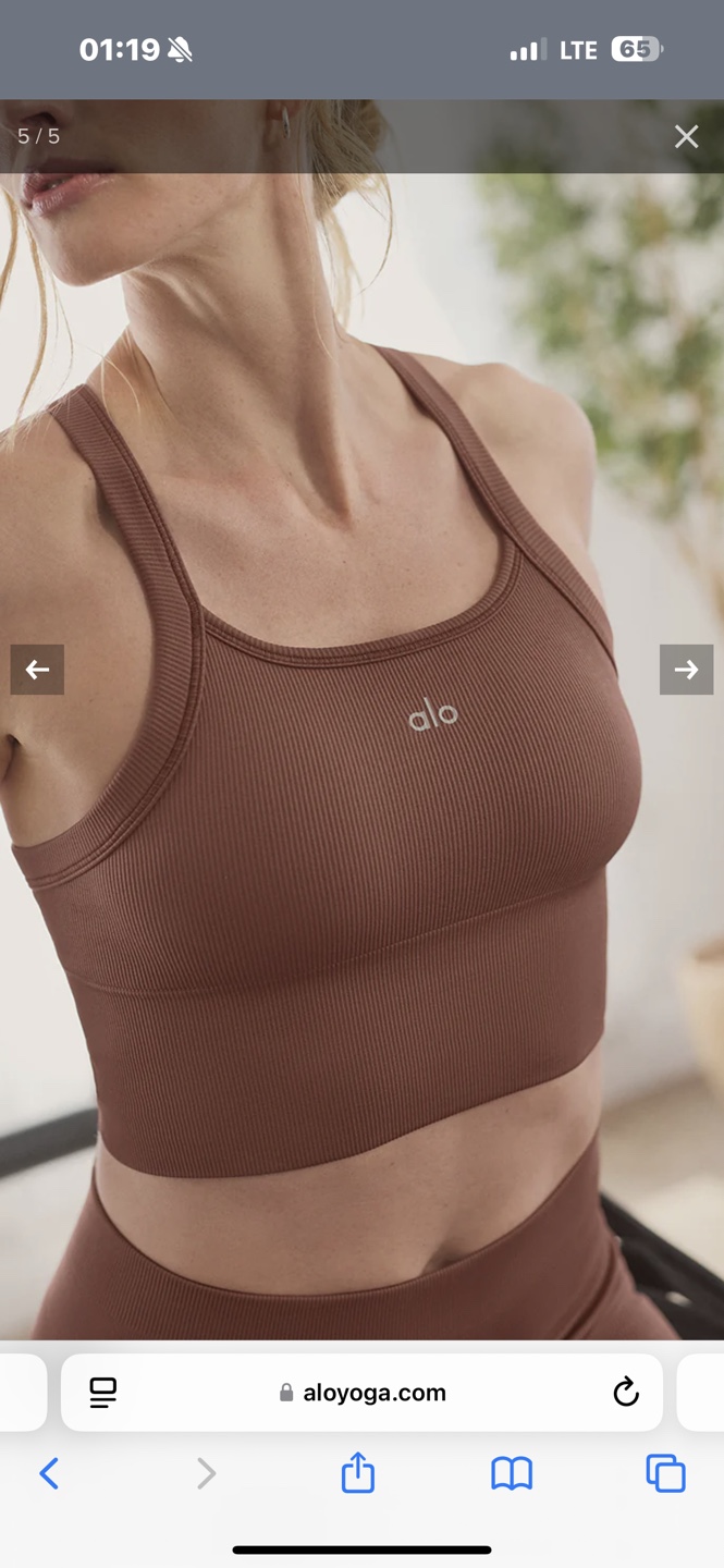 Alo Yoga Ribbed Bra and Shorts Set - photo 4