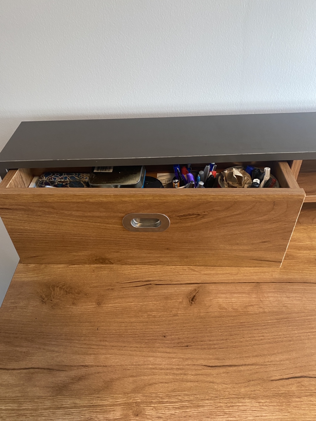 Small Writing Desk with Storage - photo 3