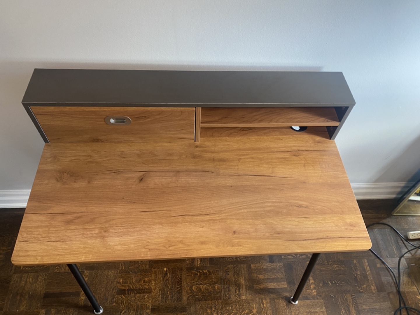 Small Writing Desk with Storage - photo 2