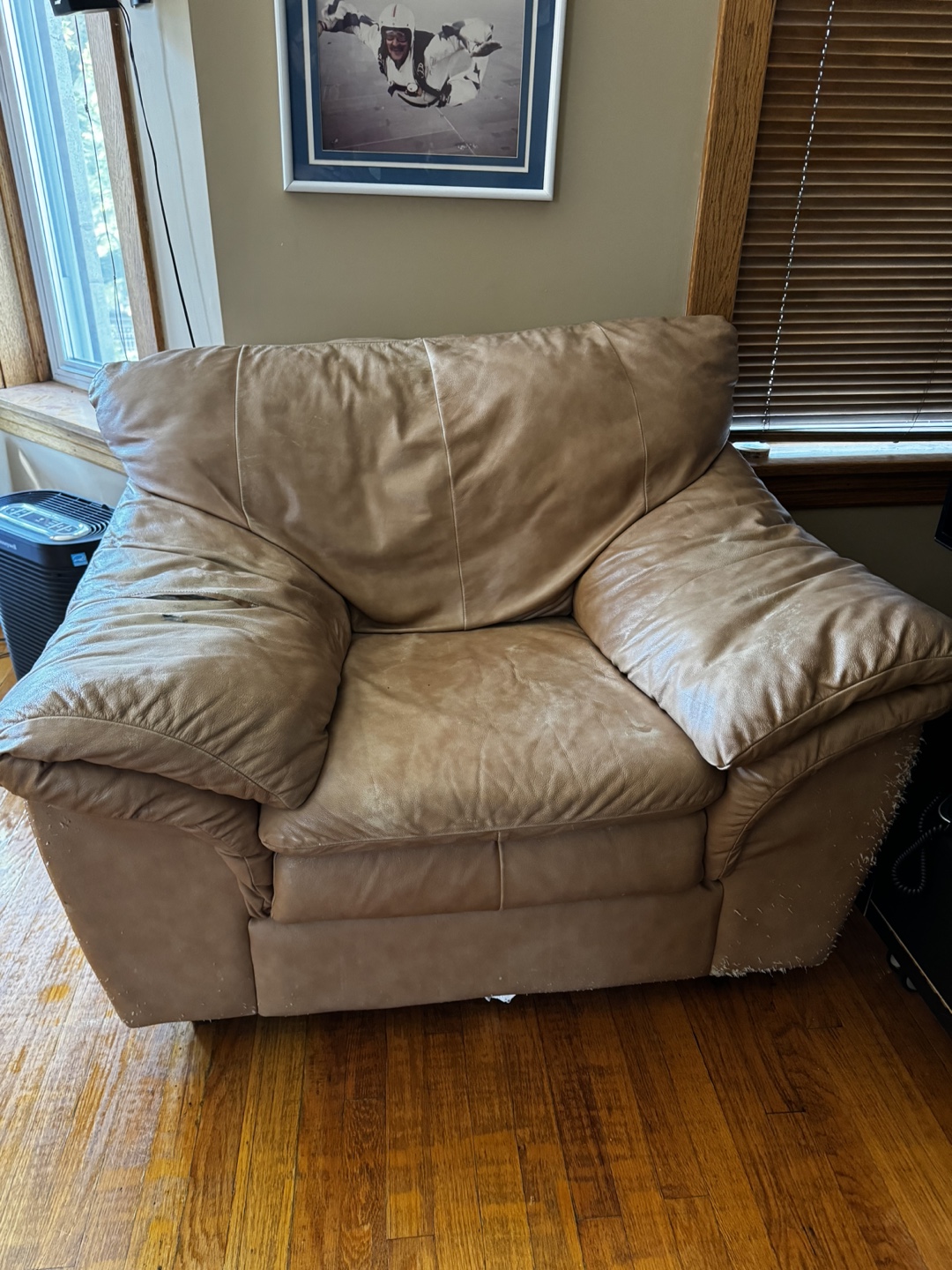 Leather Sofa and Chair Set - photo 2