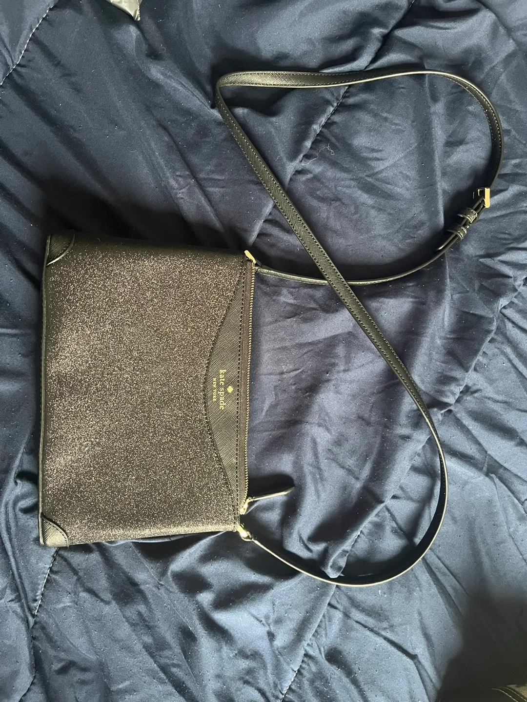 Kate Spade Black Glitter Crossbody Bag image indicator(2)