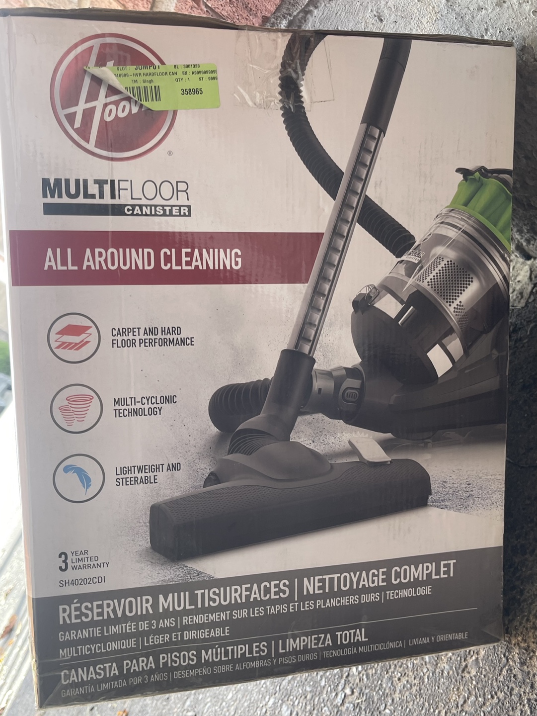 Hoover MultiFloor Canister Vacuum - photo 2