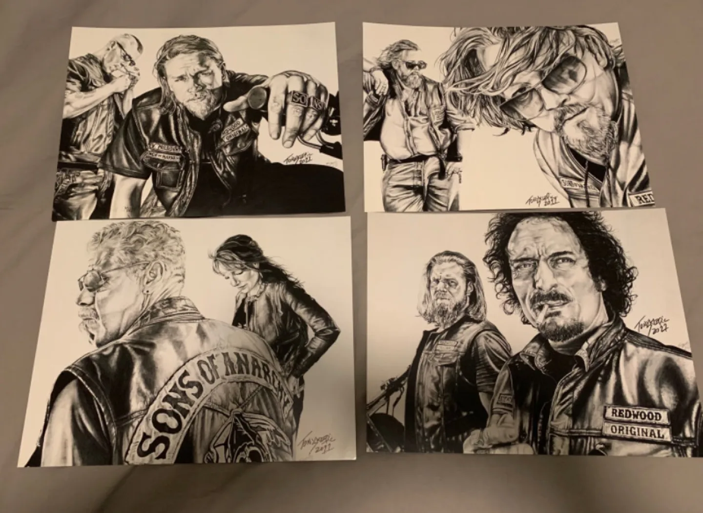 Sons of Anarchy Drawings - Set of 4 thumbnail