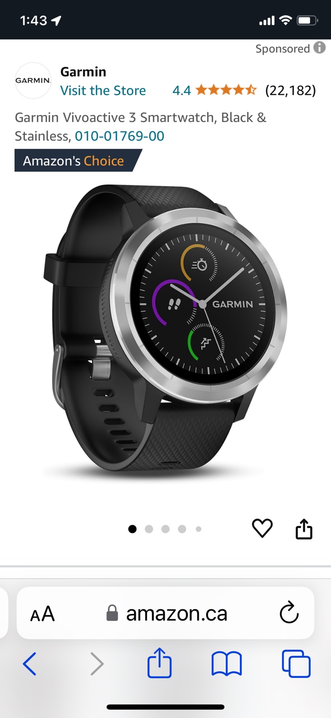 VivoActive 3 Garmin Karrot