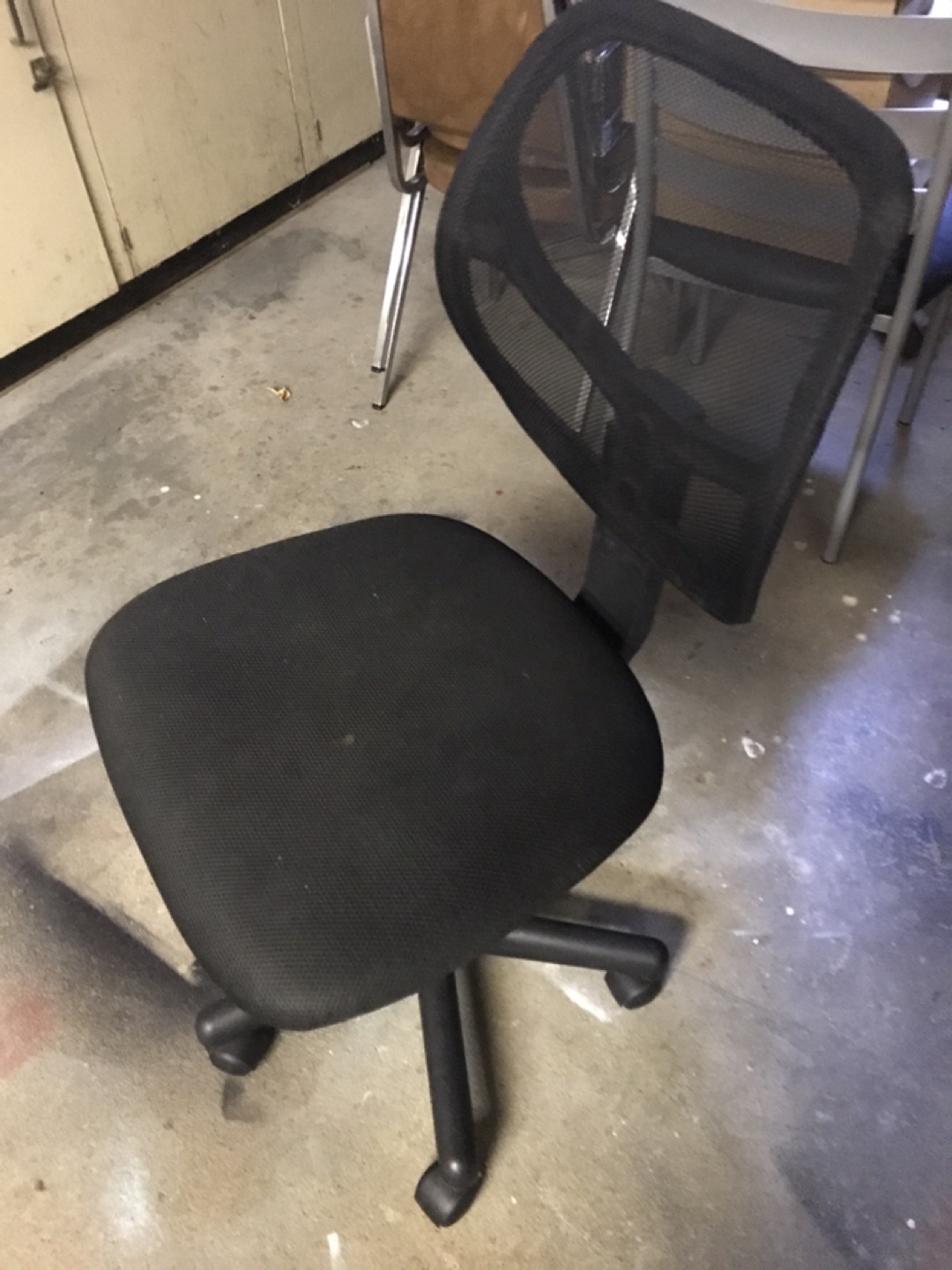 Black Mesh Office Chair Seat Furniture