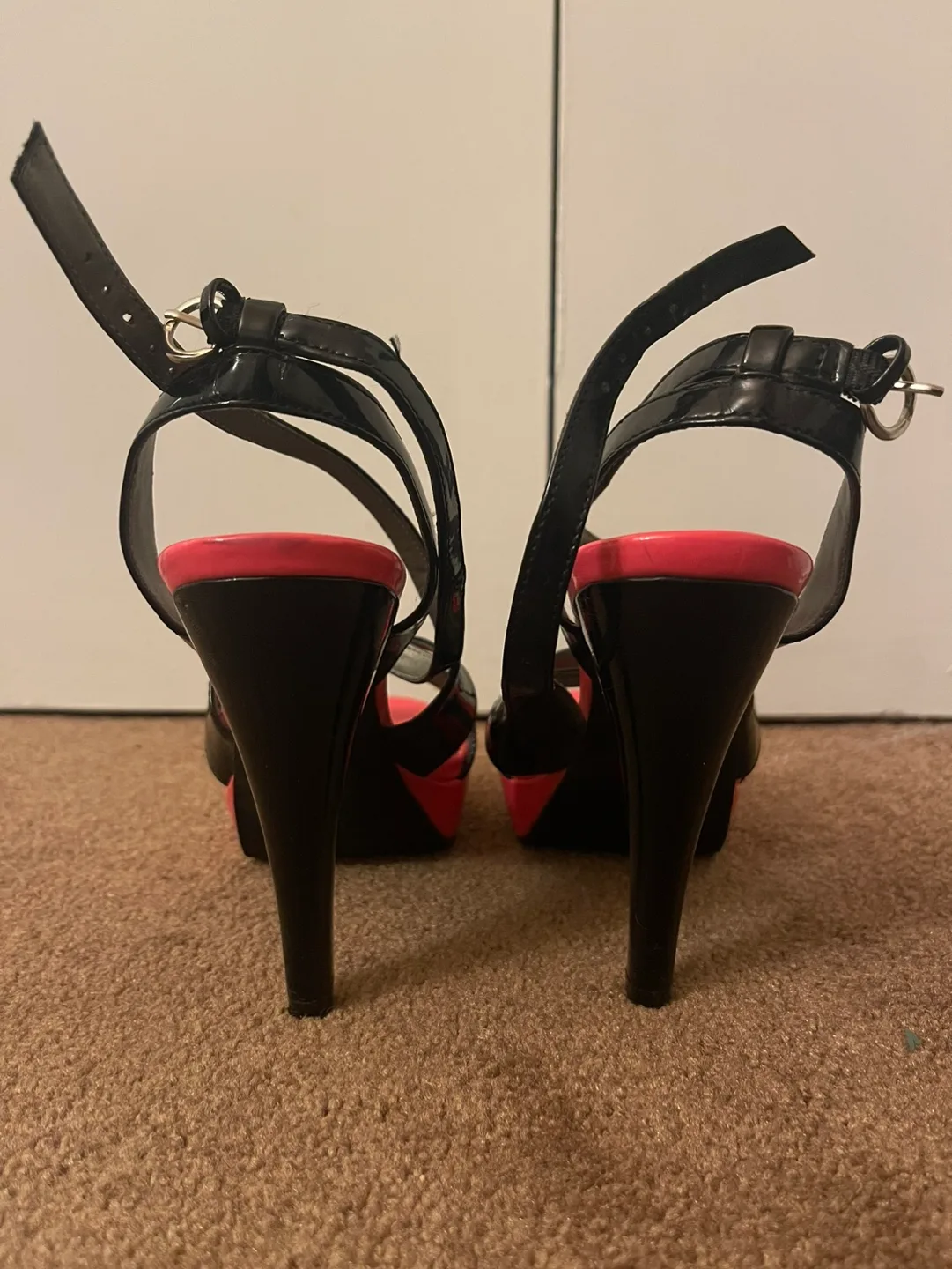 Guess By Marciano Black and Pink Heels image indicator(3)