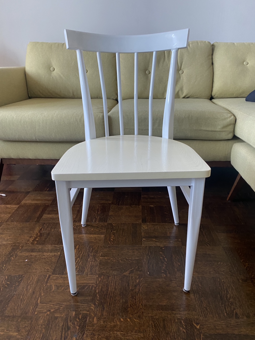 4 White Dining Chairs