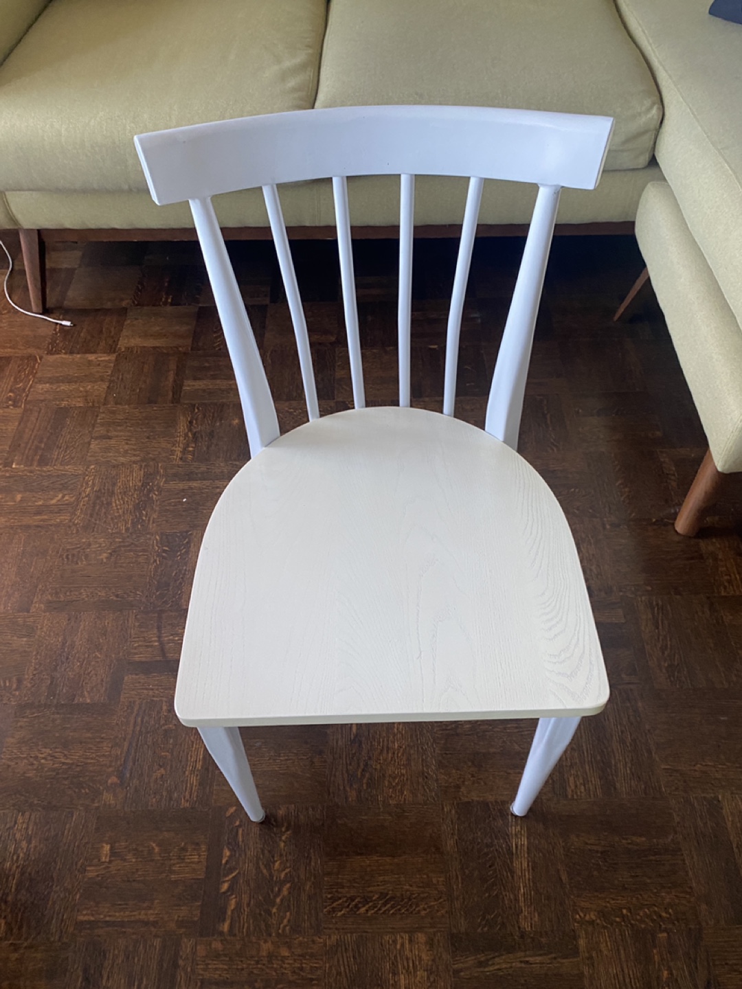 4 White Dining Chairs - photo 3