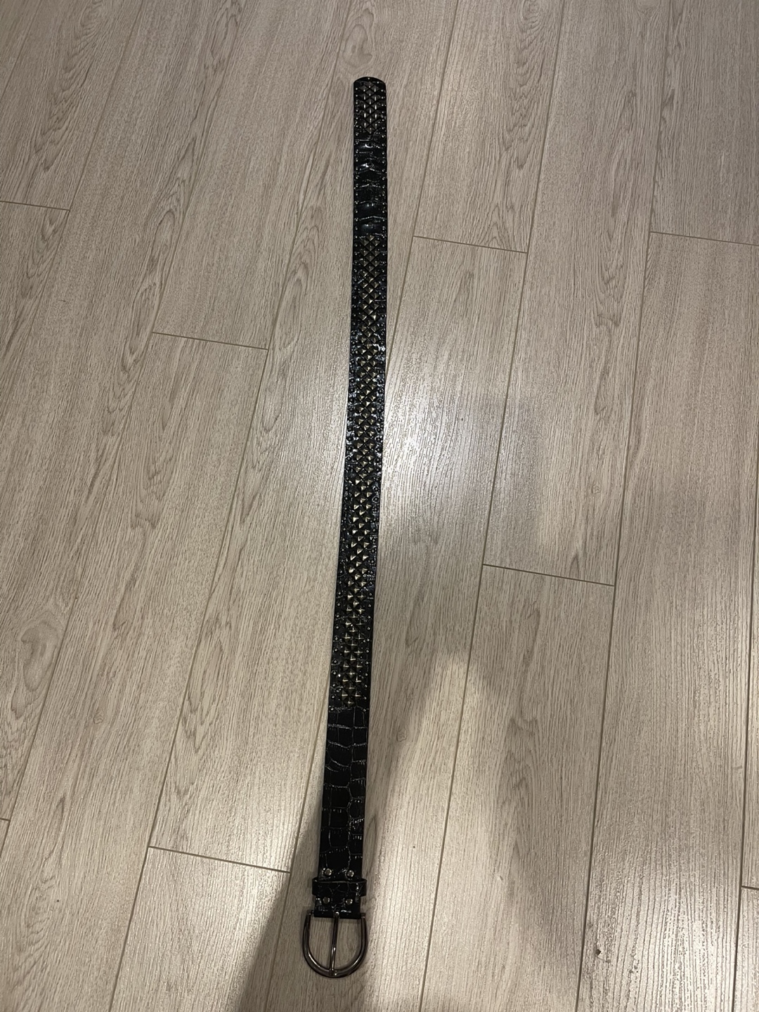 Morgan Black Studded Belt Punk emo - photo 4