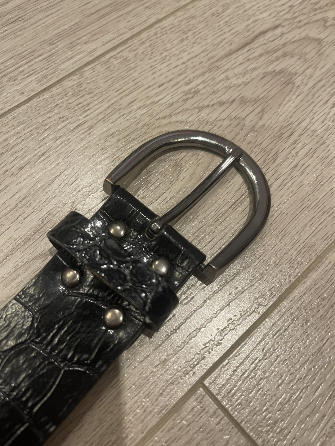 Morgan Black Studded Belt Punk emo - photo 2