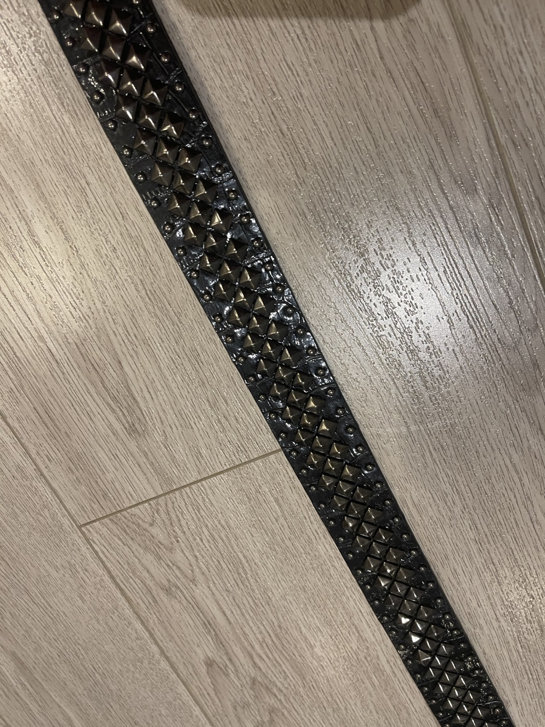 Morgan Black Studded Belt Punk emo
