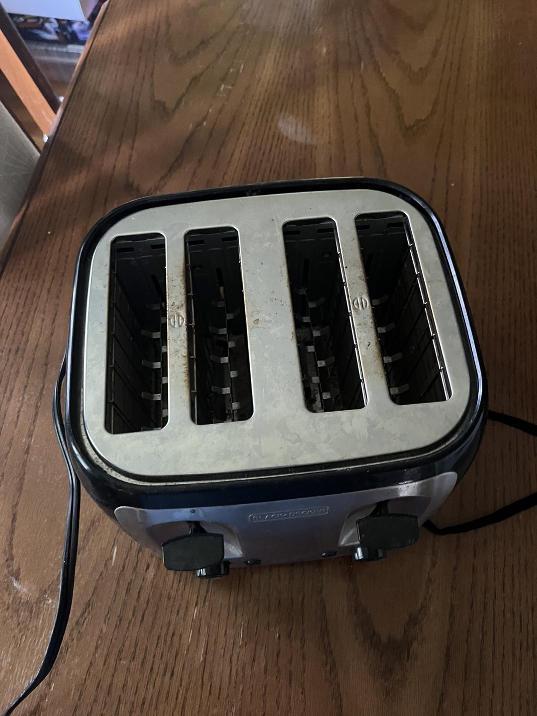 Black 4 Slice Toaster