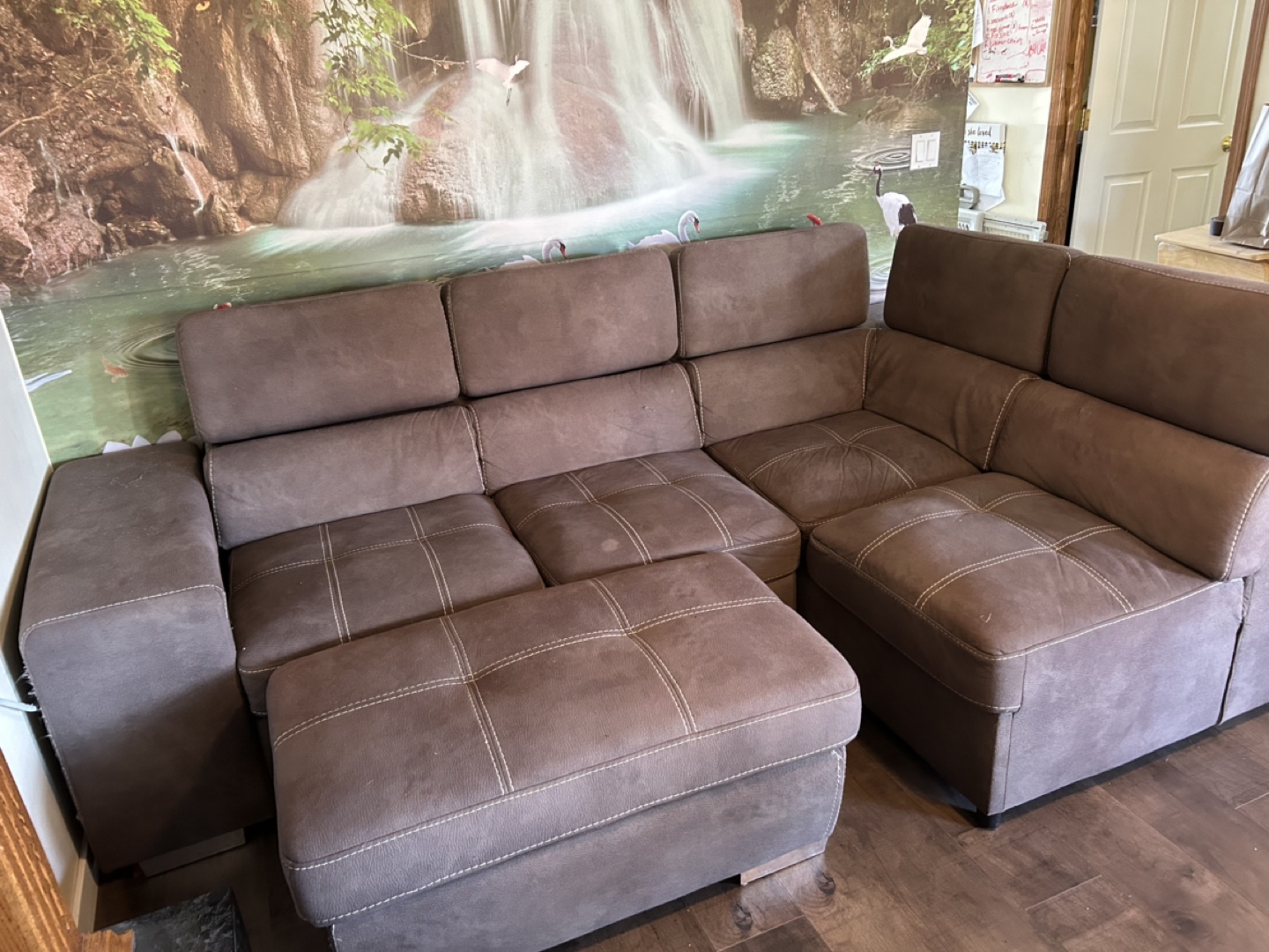 Sectional Sofa with Storage Ottoman - photo 2