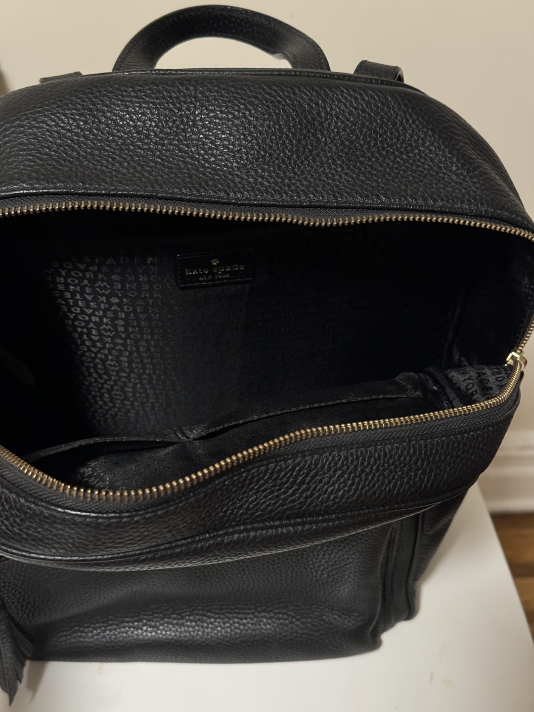 Kate Spade Black Leather Backpack - photo 3