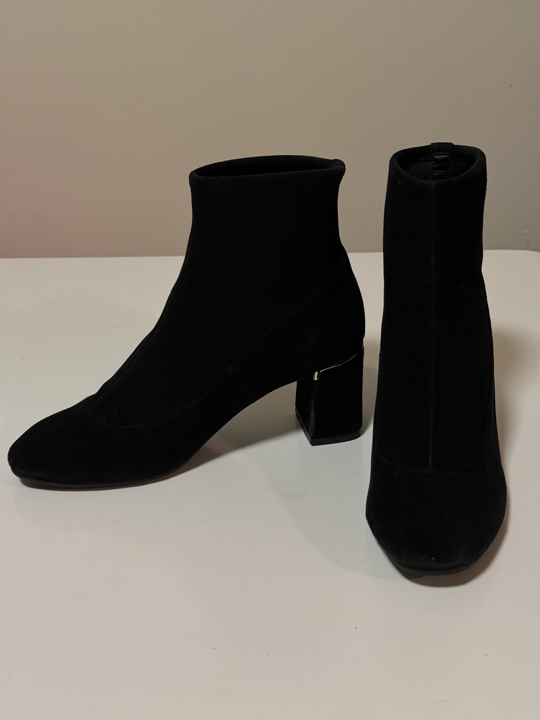 Cole Haan LaRee Stretch Bootie Black Suede