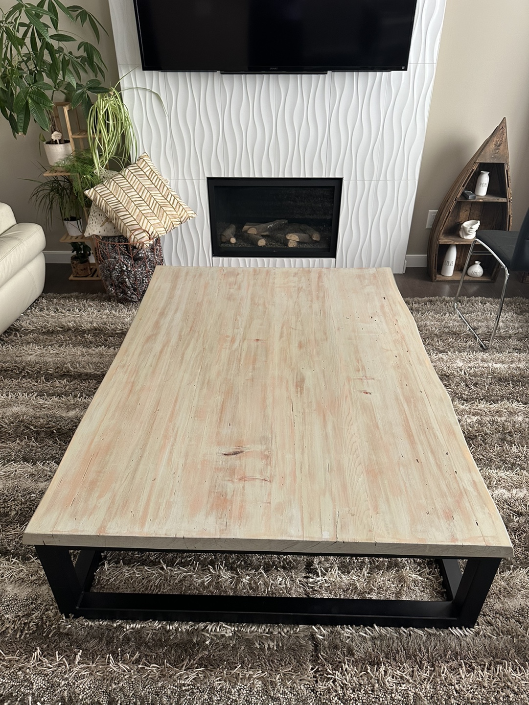 Large Wood Coffee Table - photo 2