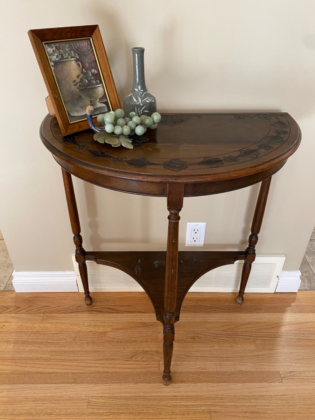 Antique Half Moon Table - photo 2