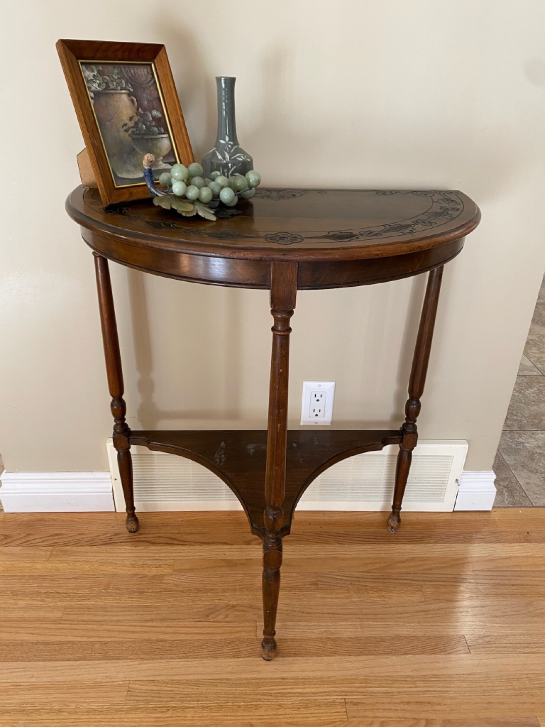 Antique Half Moon Table