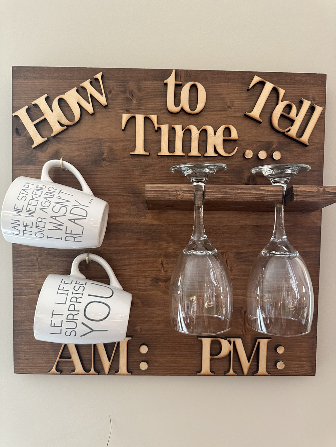 wine/coffee lovers wall decor/gift idea