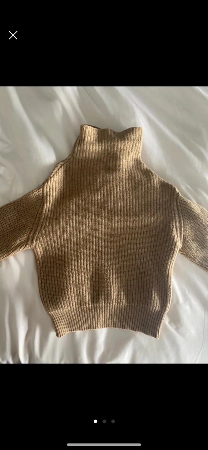 Aritzia Wilfred Montpellier Mock Neck Sweater XXS thumbnail