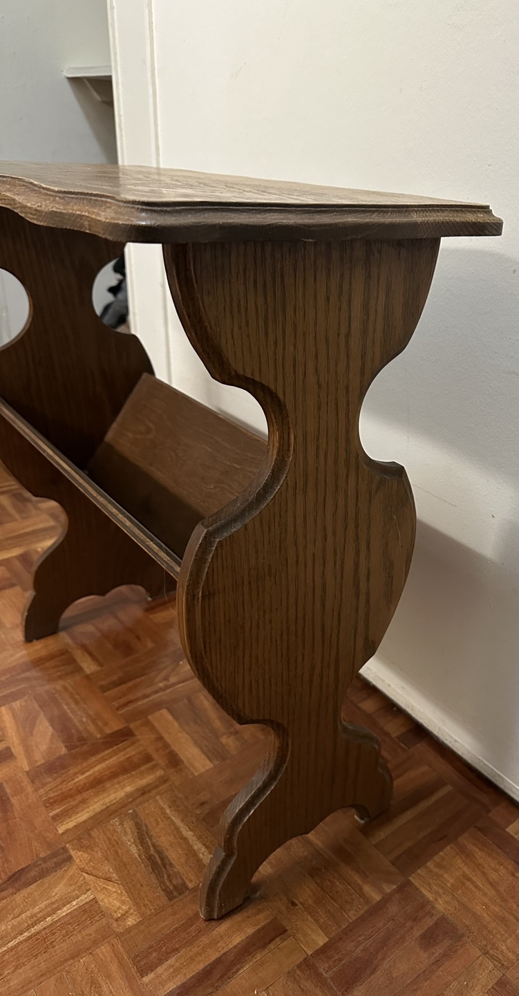Vintage Wooden Magazine Rack - photo 4