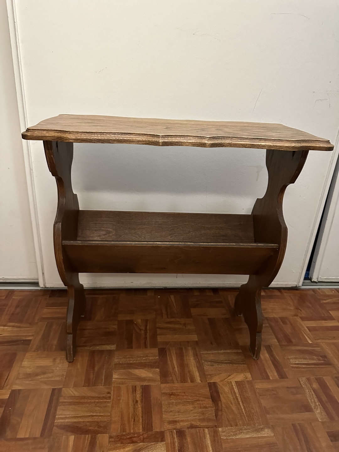 Vintage Wooden Magazine Rack - photo 2