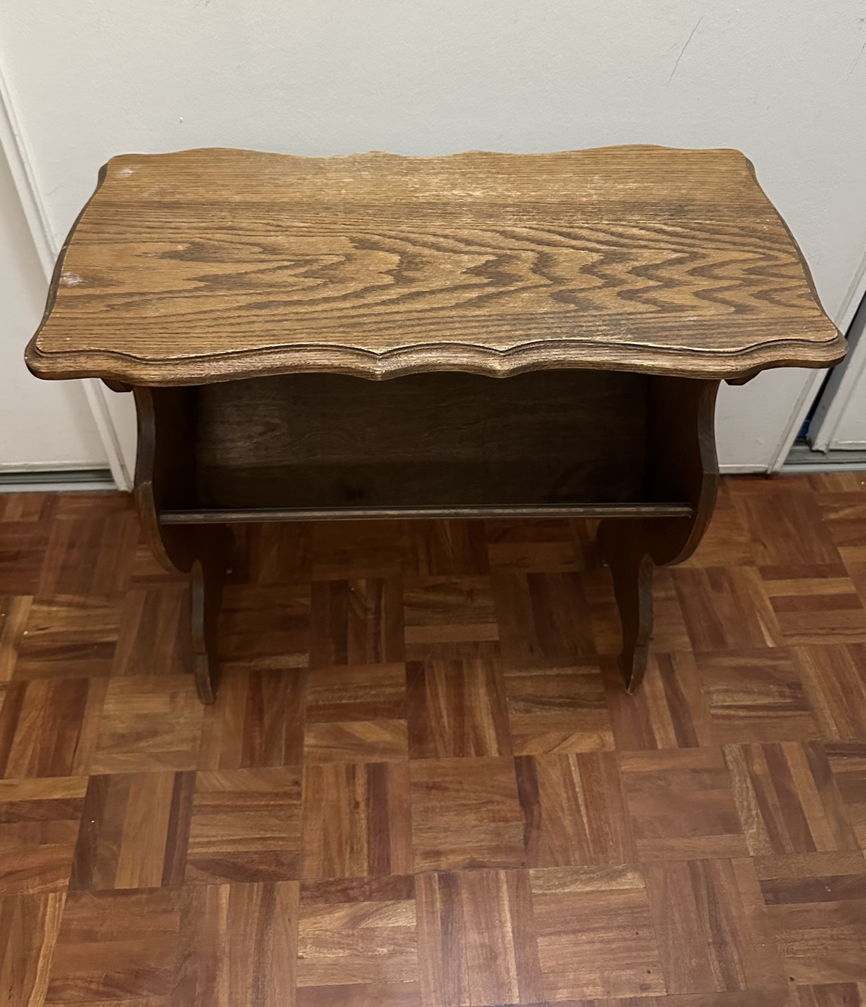 Vintage Wooden Magazine Rack