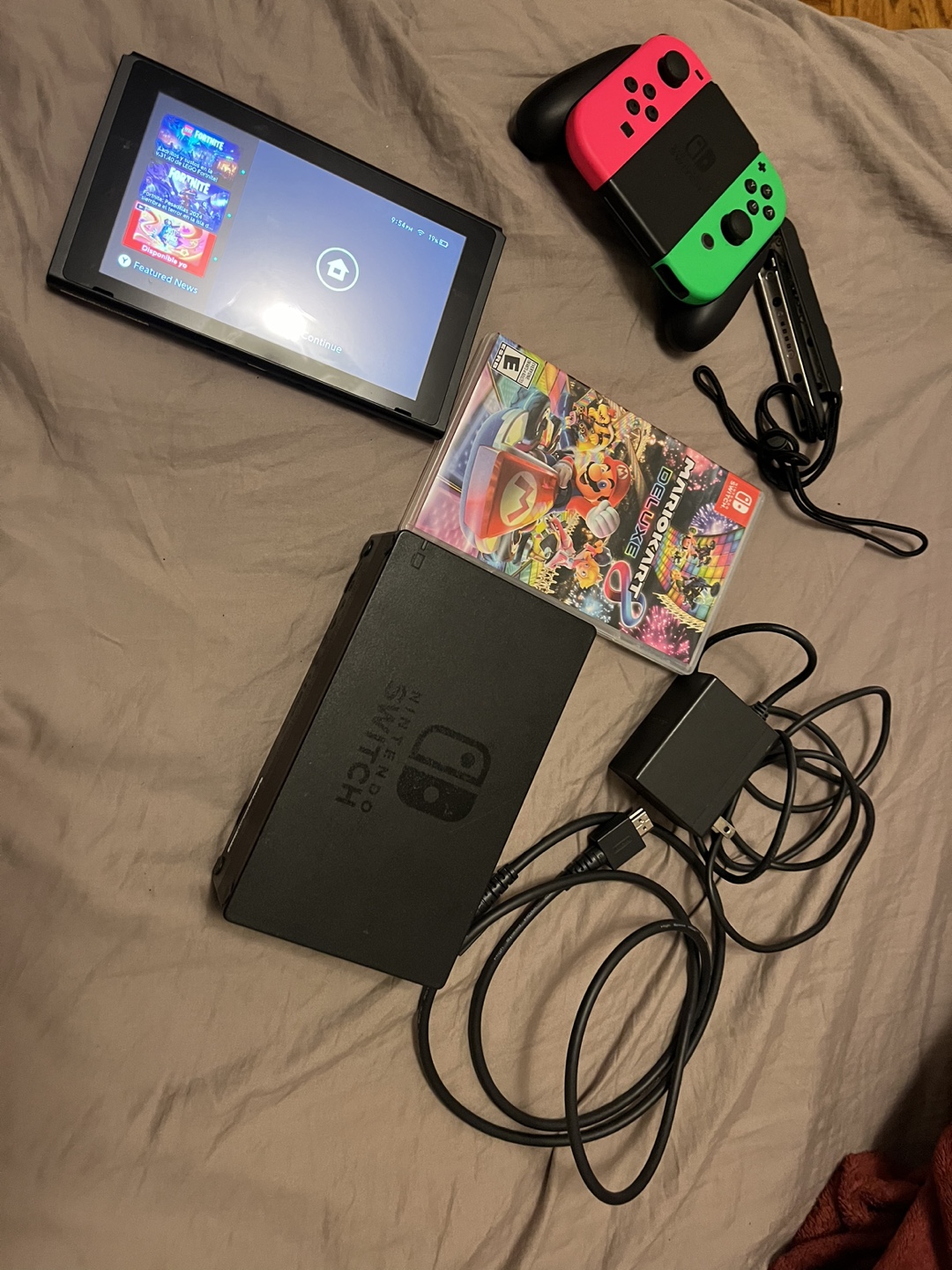 Nintendo Switch Console with Mario Kart 8 Deluxe