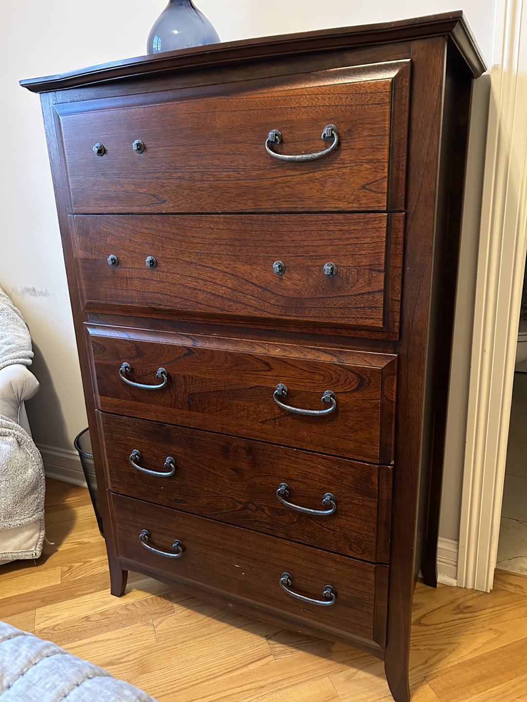 Solid Wood 5-Drawer Dresser - photo 2