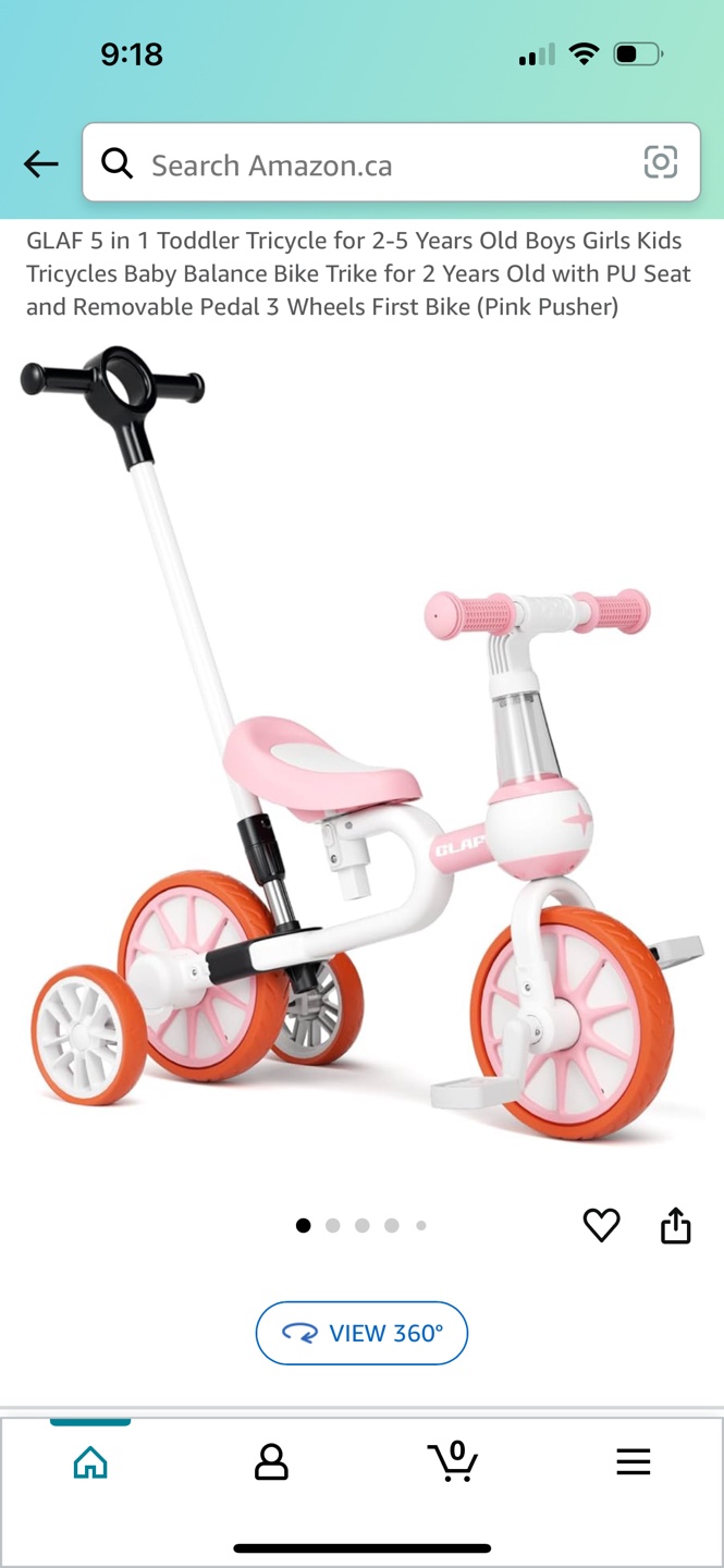 5 in 1 Toddler Tricycle