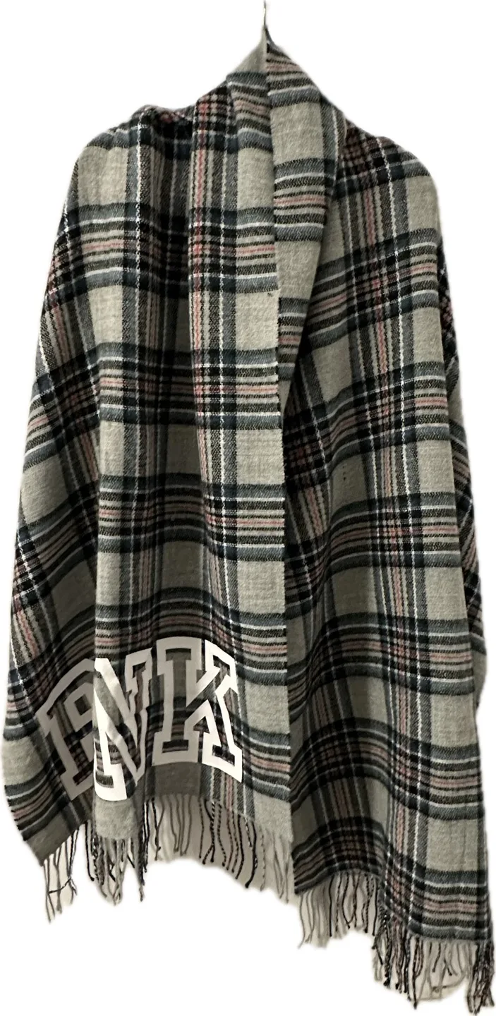 Victoria’s Secret PINK Oversized Plaid Blanket Scarf image indicator(2)