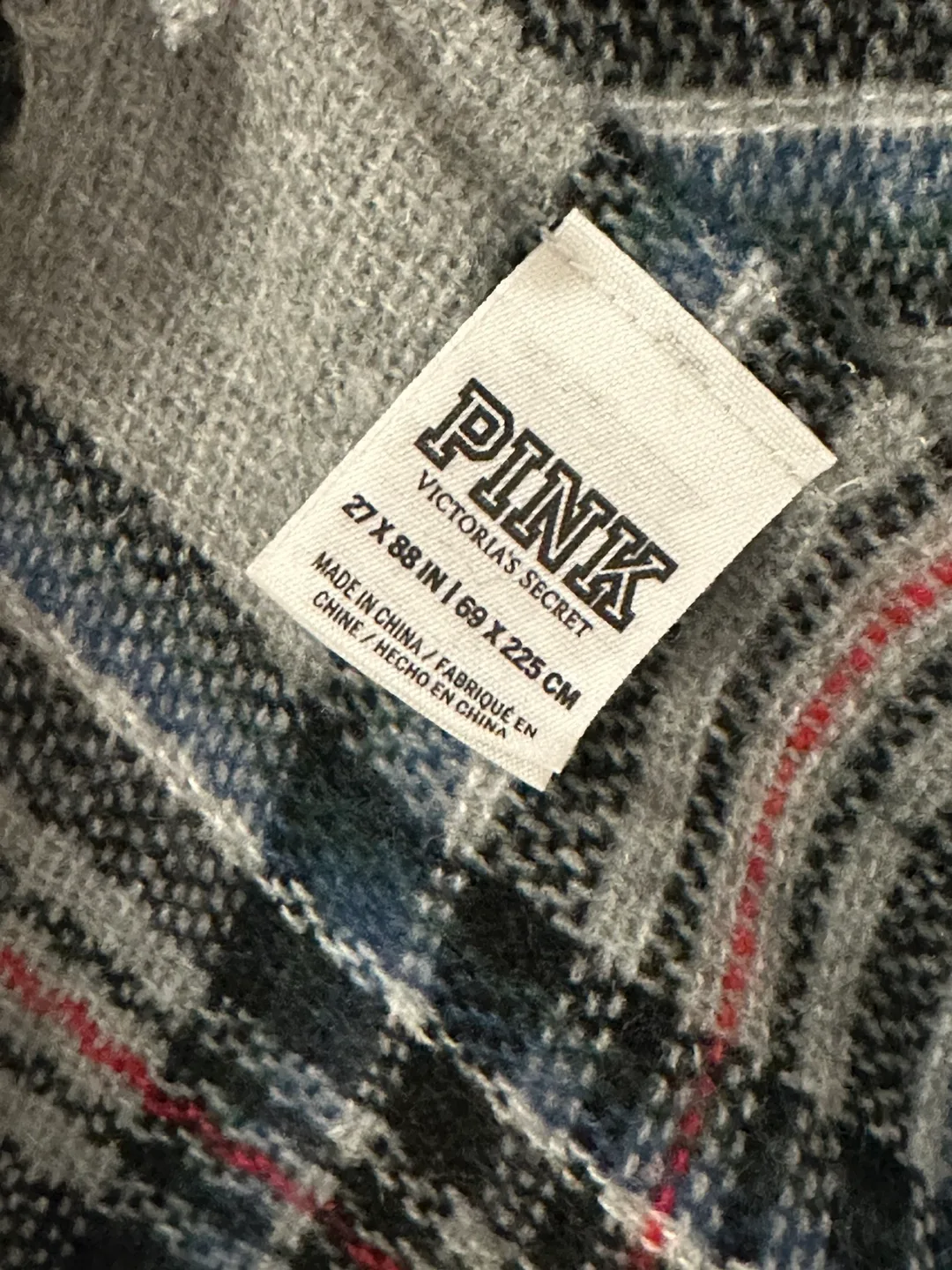 Victoria’s Secret PINK Oversized Plaid Blanket Scarf image indicator(3)