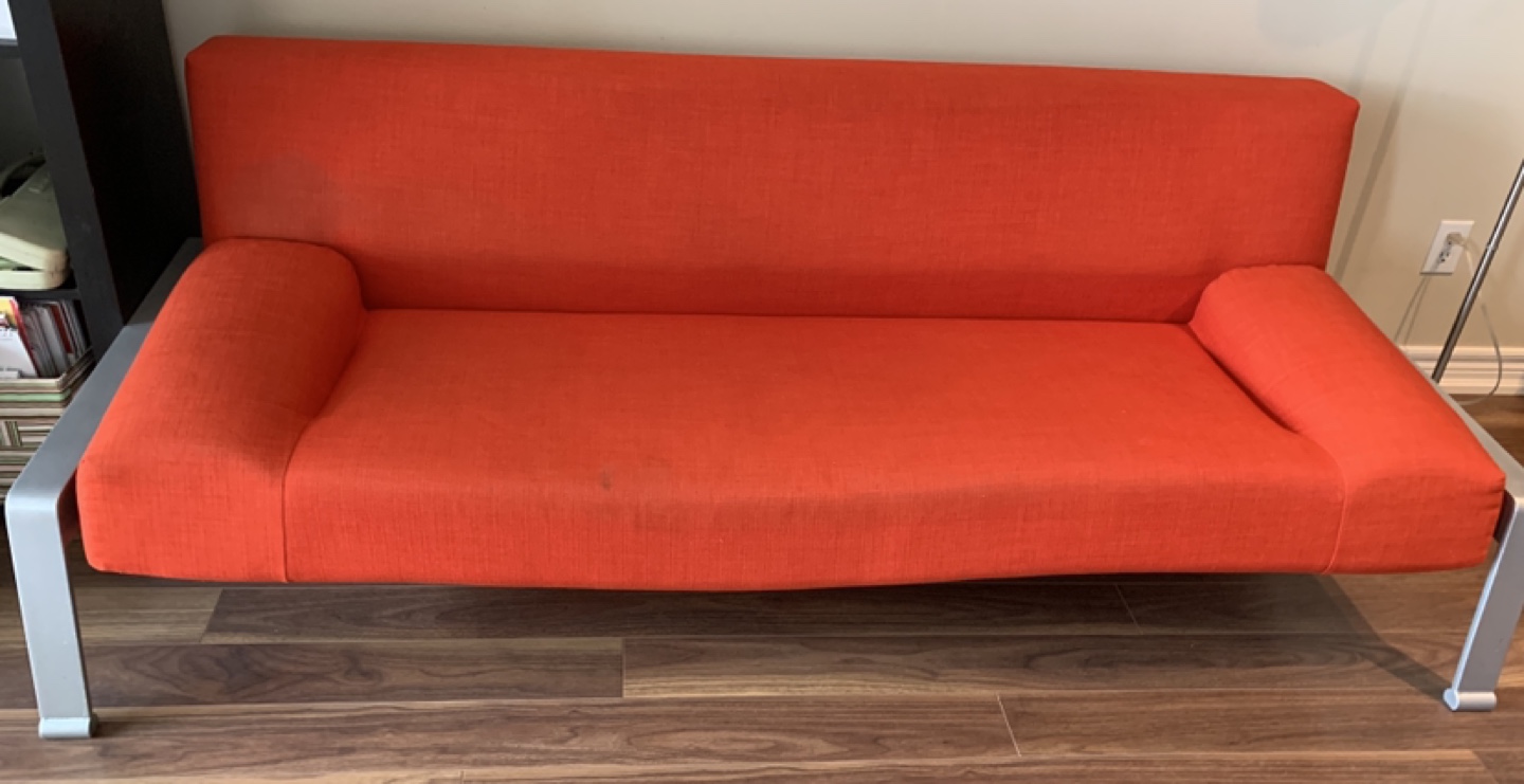 Orange Futon Couch