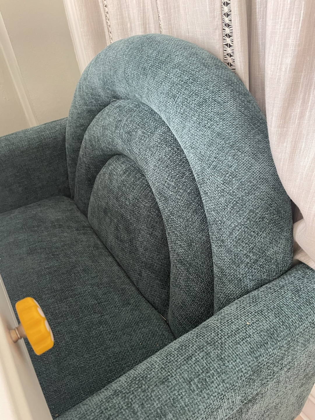 Teal Upholstered Accent Chair - photo 3
