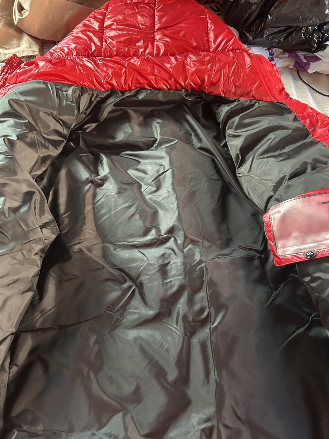 Red Puffer Jacket - photo 3
